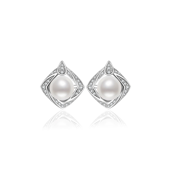 Elegant Freshwater Pearl Earrings WE00087 - PEARLY LUSTRE