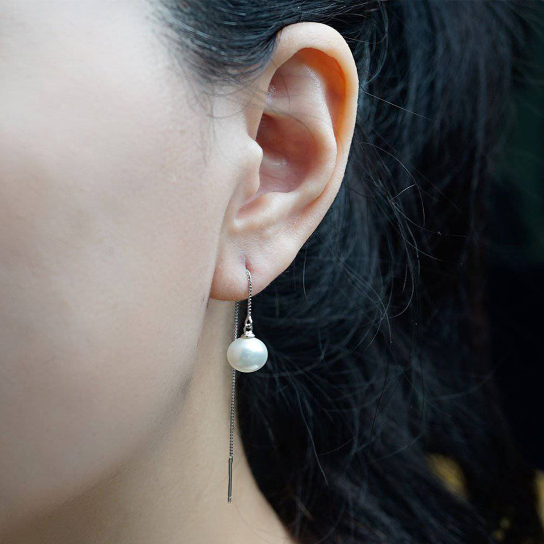 Elegant Freshwater Pearl Earrings WE00118 - PEARLY LUSTRE