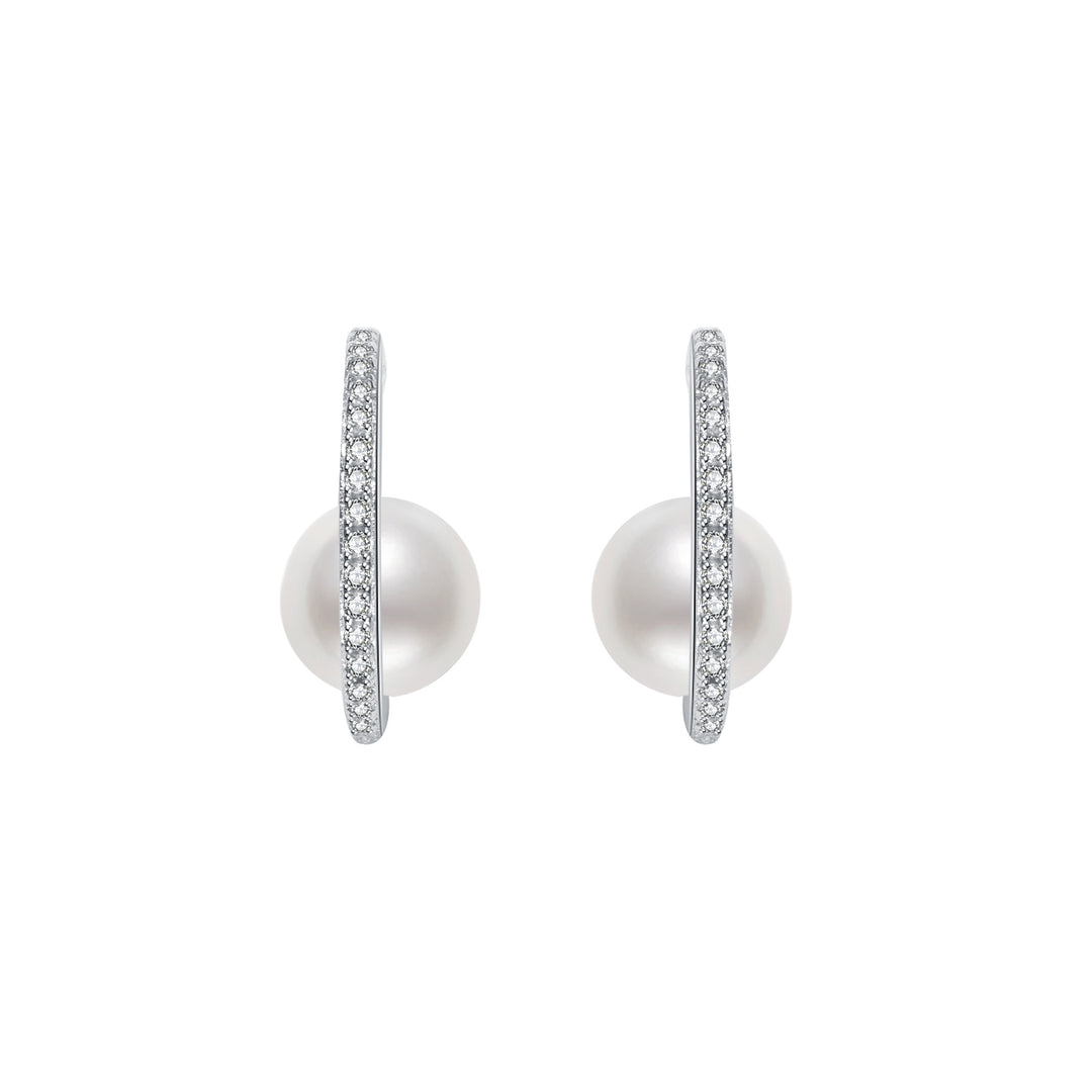 Elegant Freshwater Pearl Earrings WE00184 - PEARLY LUSTRE