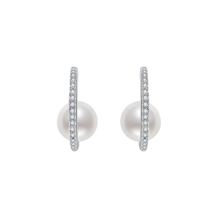 Elegant Freshwater Pearl Earrings WE00184 - PEARLY LUSTRE
