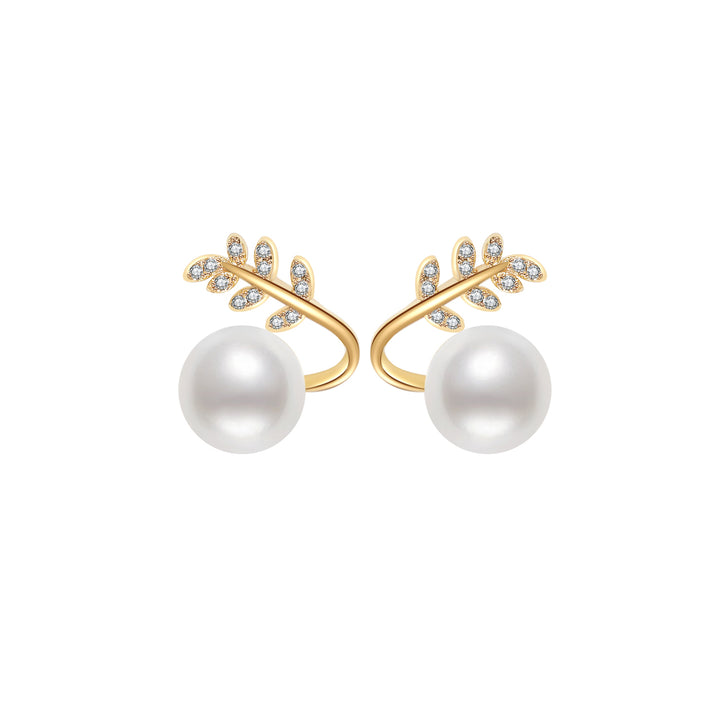 Elegant Freshwater Pearl Earrings WE00200 - PEARLY LUSTRE