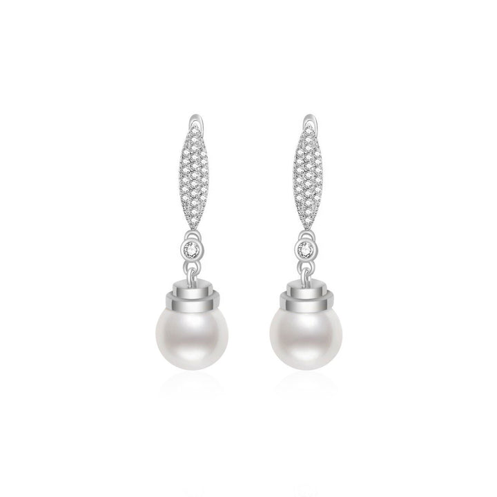Elegant Freshwater Pearl Earrings WE00209 - PEARLY LUSTRE