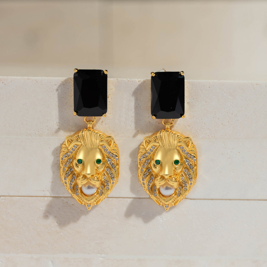 Merlion Freshwater Pearl Earrings WE00212 | New Yorker - PEARLY LUSTRE
