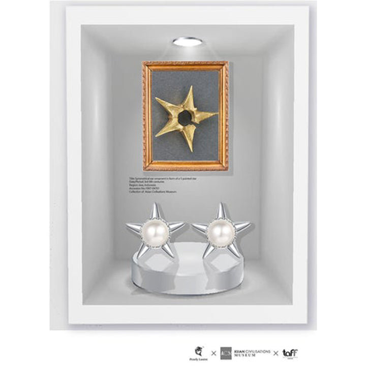 Asian Civilisations Museum Freshwater Pearl Earrings WE00232 | New Yorker Collection - PEARLY LUSTRE