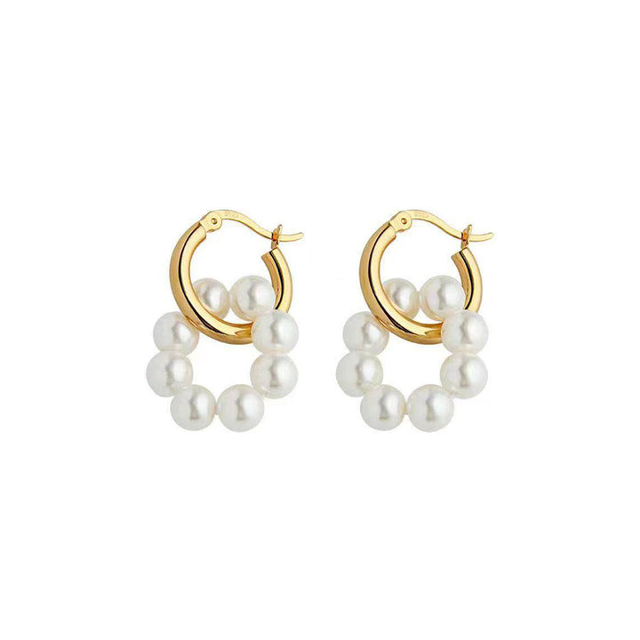 New Yorker Freshwater Pearl Earrings WE00257 - PEARLY LUSTRE