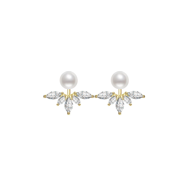 Elegant Freshwater Pearl Earrings WE00260 - PEARLY LUSTRE