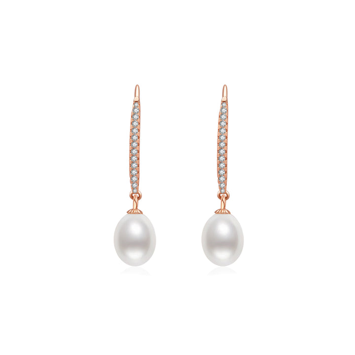 Elegant Freshwater Pearl Earrings WE00276 - PEARLY LUSTRE