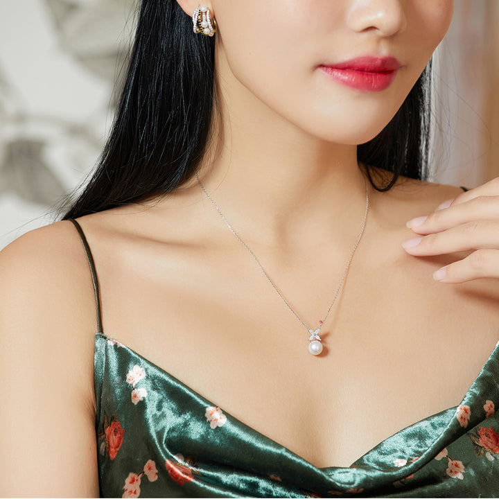 New Yorker Freshwater Pearl Earrings WE00315 - PEARLY LUSTRE