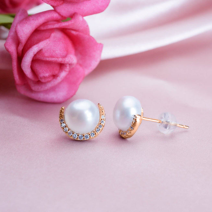 Elegant Freshwater Pearl Earrings WE00320 - PEARLY LUSTRE