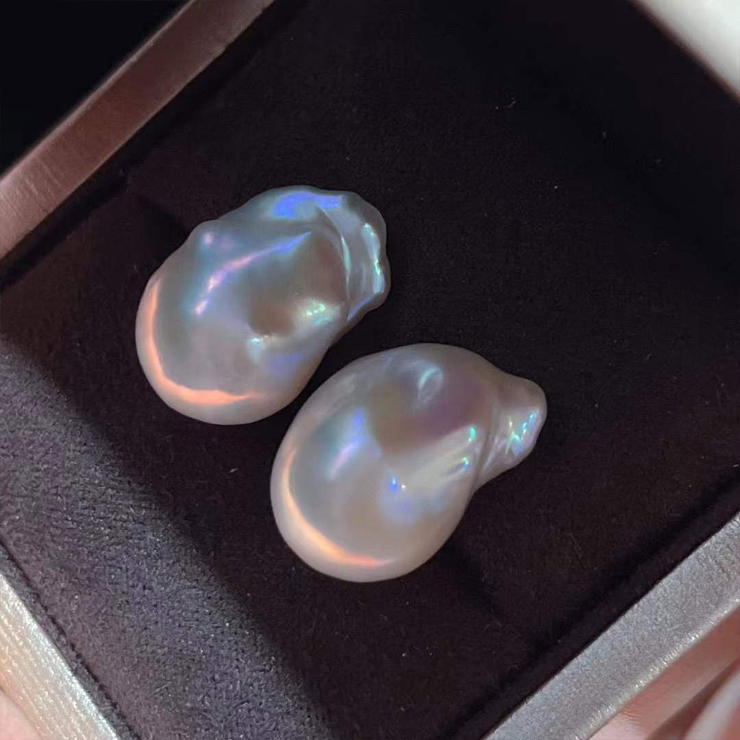 Elegant Baroque Pearl Earrings WE00342 - PEARLY LUSTRE