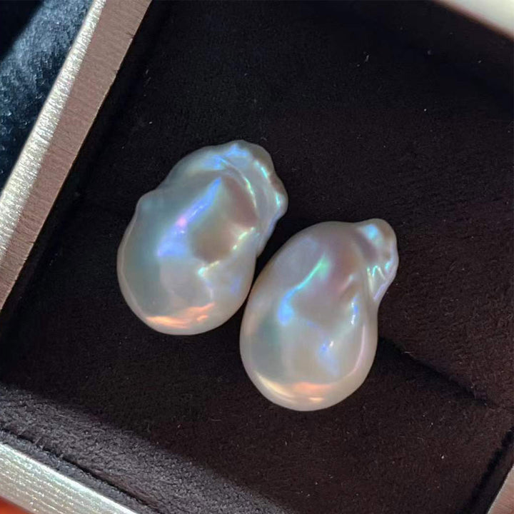 Elegant Baroque Pearl Earrings WE00342 - PEARLY LUSTRE