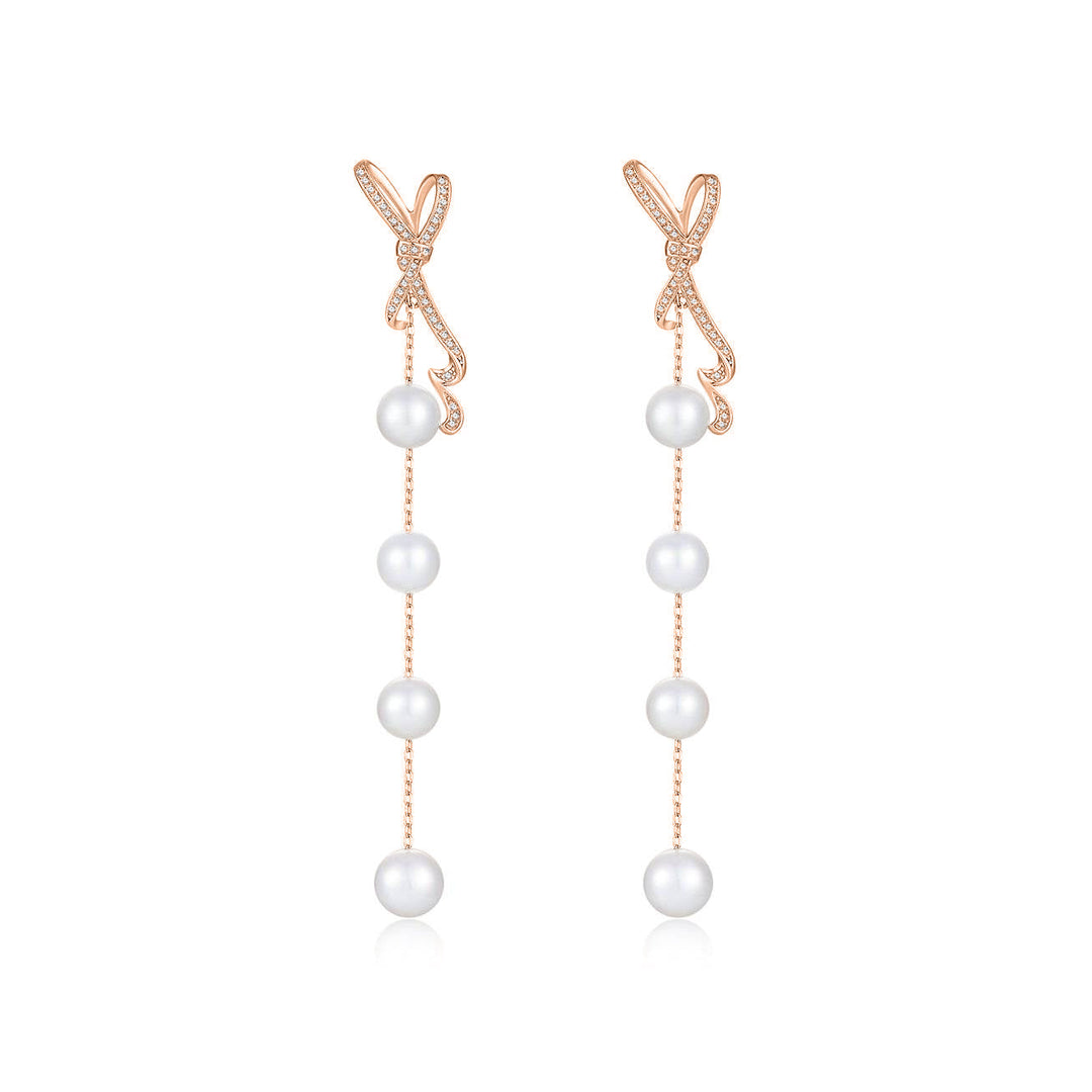 Elegant Freshwater Pearl Earrings WE00361 - PEARLY LUSTRE