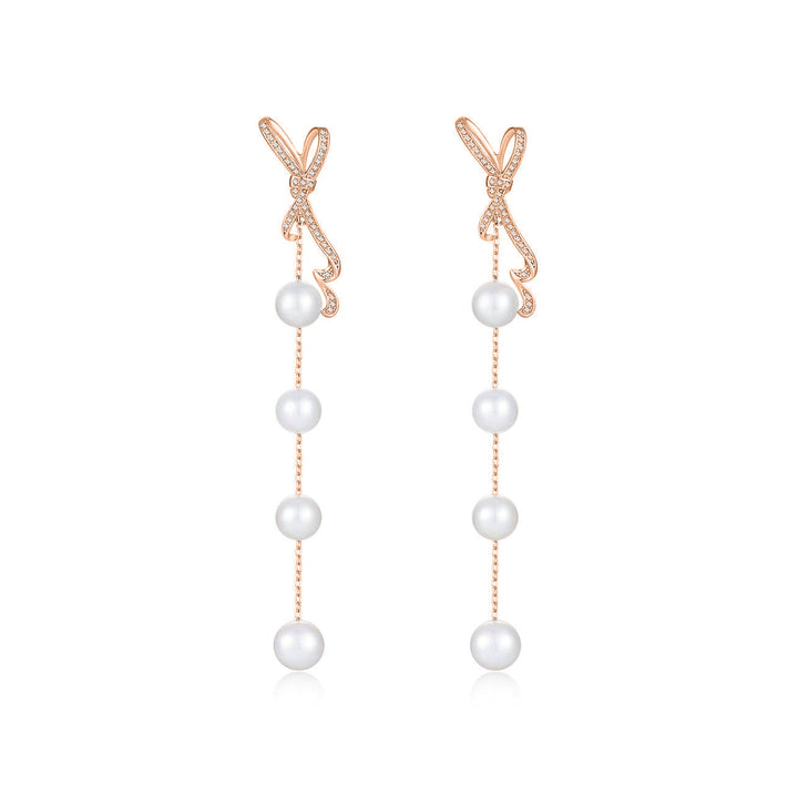 Elegant Freshwater Pearl Earrings WE00361 - PEARLY LUSTRE