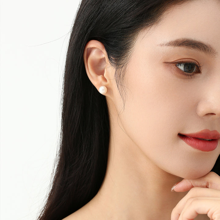 Asian Civilisations Museum Freshwater Pearl Earrings WE00365 | New Yorker Collection - PEARLY LUSTRE