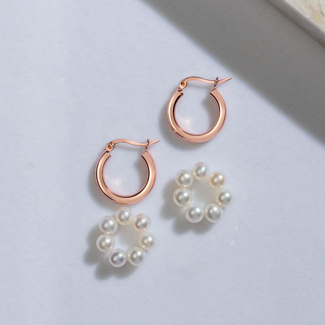 New Yorker Freshwater Pearl Earrings WE00376 - PEARLY LUSTRE