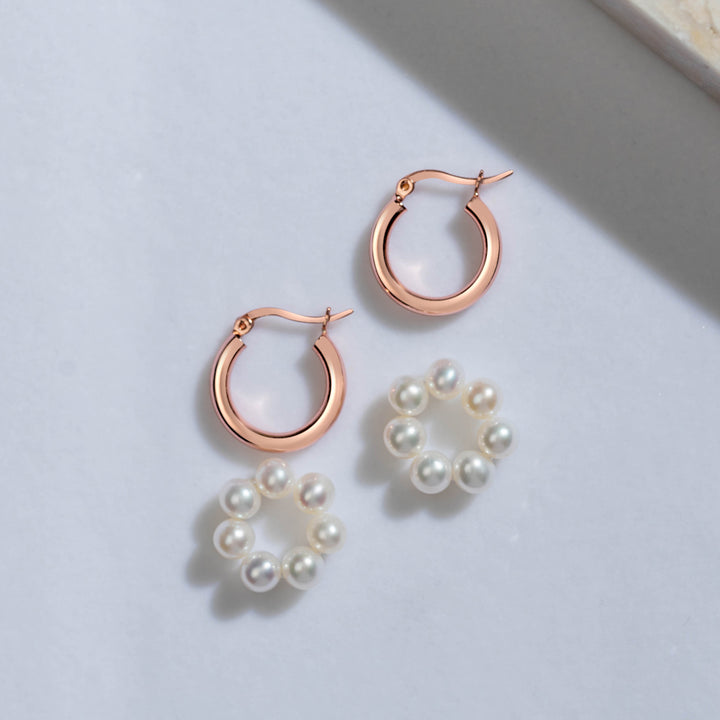 New Yorker Freshwater Pearl Earrings WE00376 - PEARLY LUSTRE