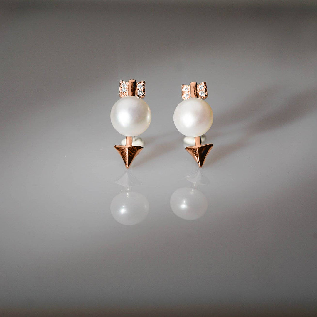 New Yorker Freshwater Pearl Earrings WE00382 - PEARLY LUSTRE