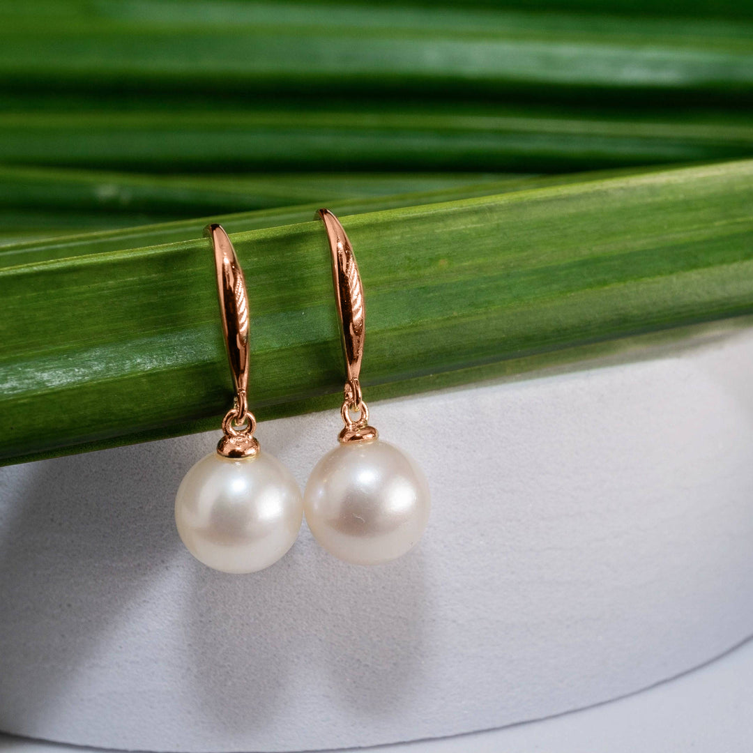 Elegant Freshwater Pearl Earrings WE00386 - PEARLY LUSTRE