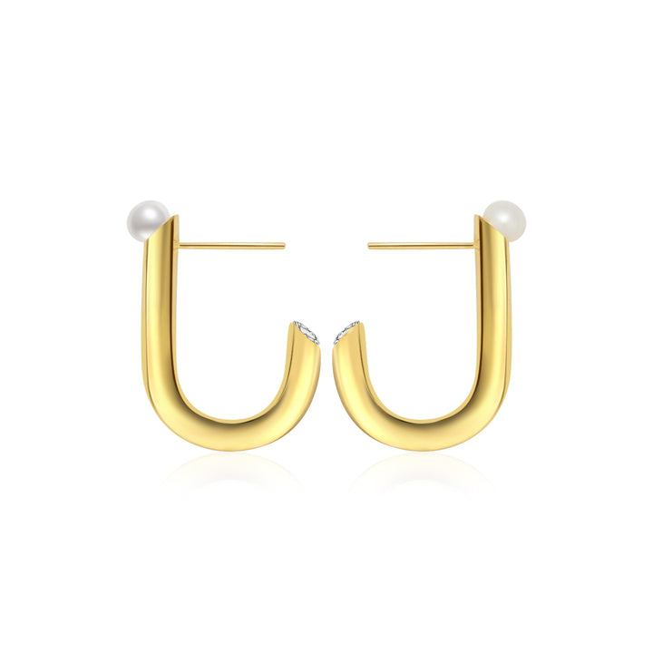 Grand Prix Season Singapore Formula One Freshwater Pearl Earrings WE00418 | New Yorker - PEARLY LUSTRE