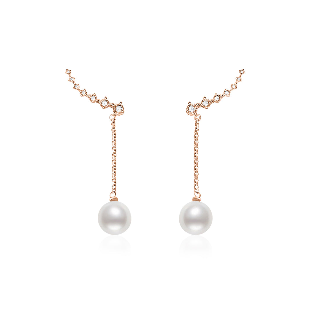 Elegant Freshwater Pearl Earrings WE00444 - PEARLY LUSTRE