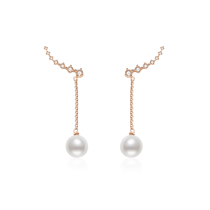 Elegant Freshwater Pearl Earrings WE00444 - PEARLY LUSTRE