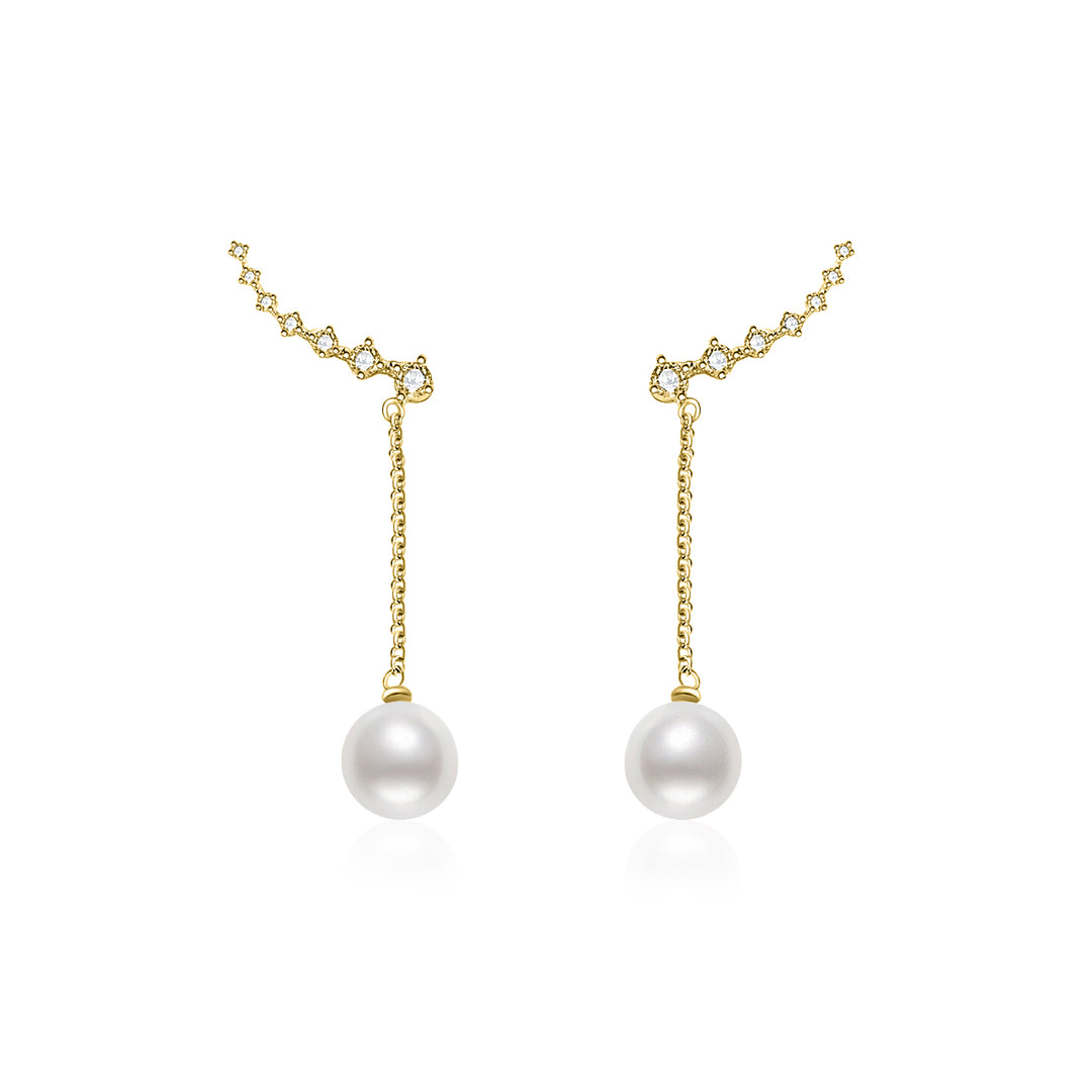 Elegant Freshwater Pearl Earrings WE00445 - PEARLY LUSTRE