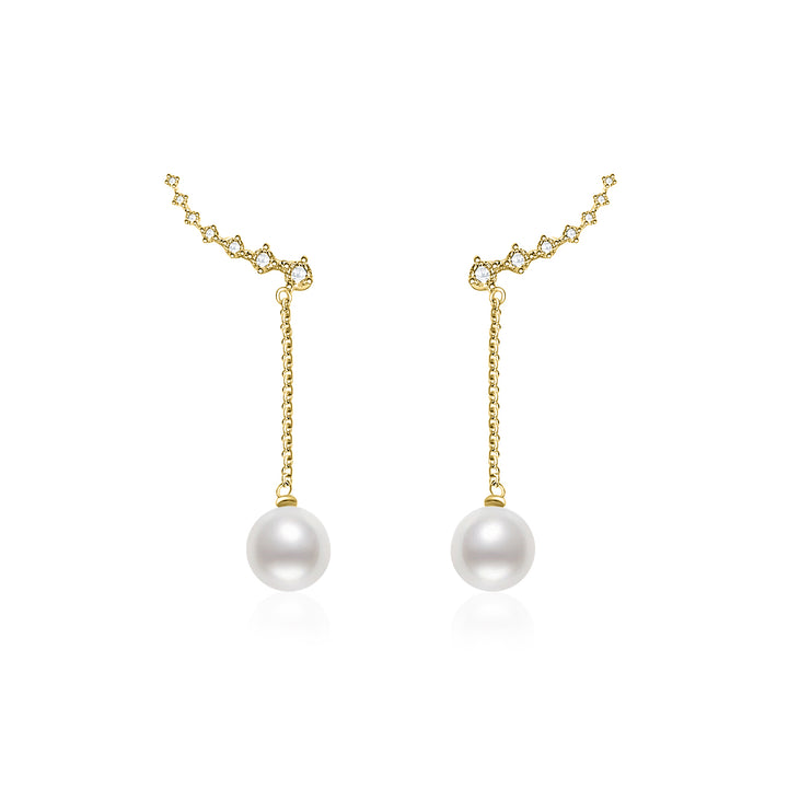 Elegant Freshwater Pearl Earrings WE00445 - PEARLY LUSTRE