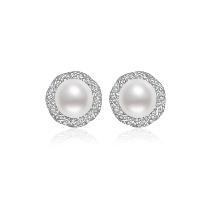Elegant Freshwater Pearl Earrings WE00457 - PEARLY LUSTRE