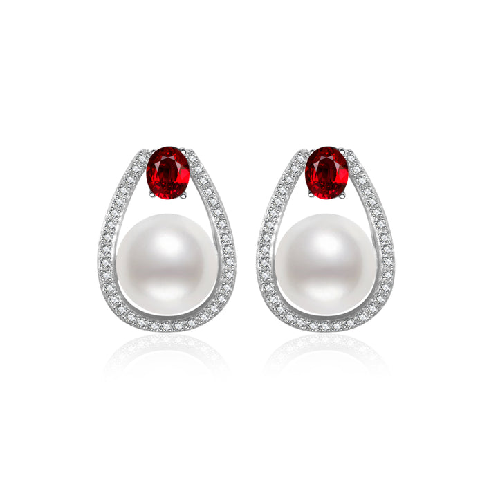 Elegant Freshwater Pearl Earrings WE00460 - PEARLY LUSTRE