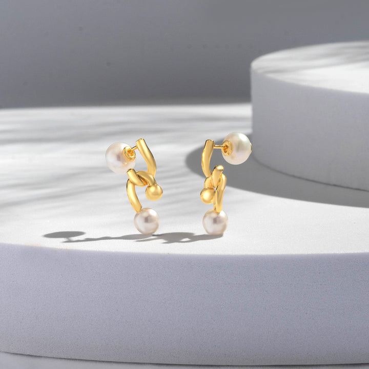 New Yorker Freshwater Pearl Earrings WE00477 - PEARLY LUSTRE