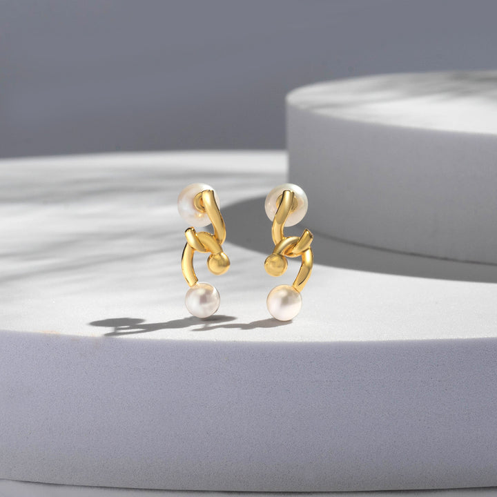 New Yorker Freshwater Pearl Earrings WE00477 - PEARLY LUSTRE