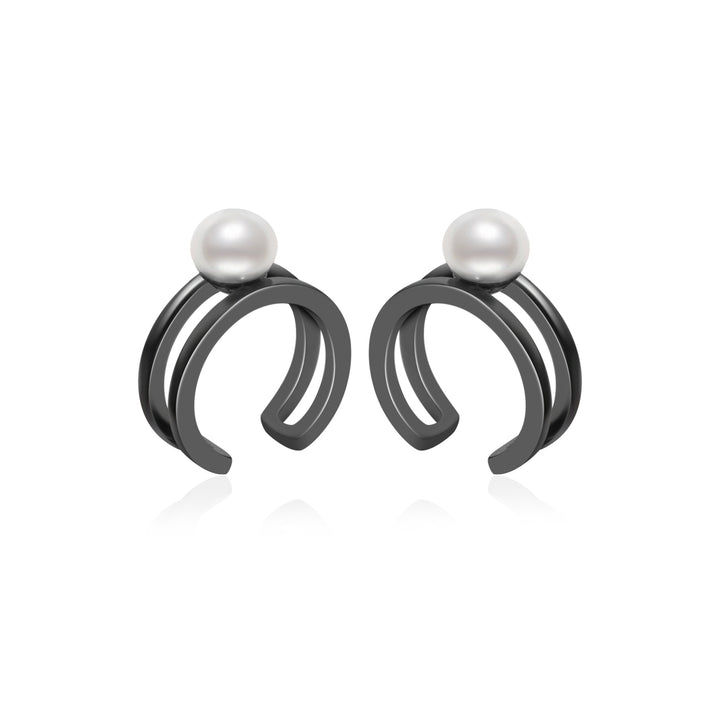 New Yorker Freshwater Pearl Earring Cuff WE00491 - PEARLY LUSTRE