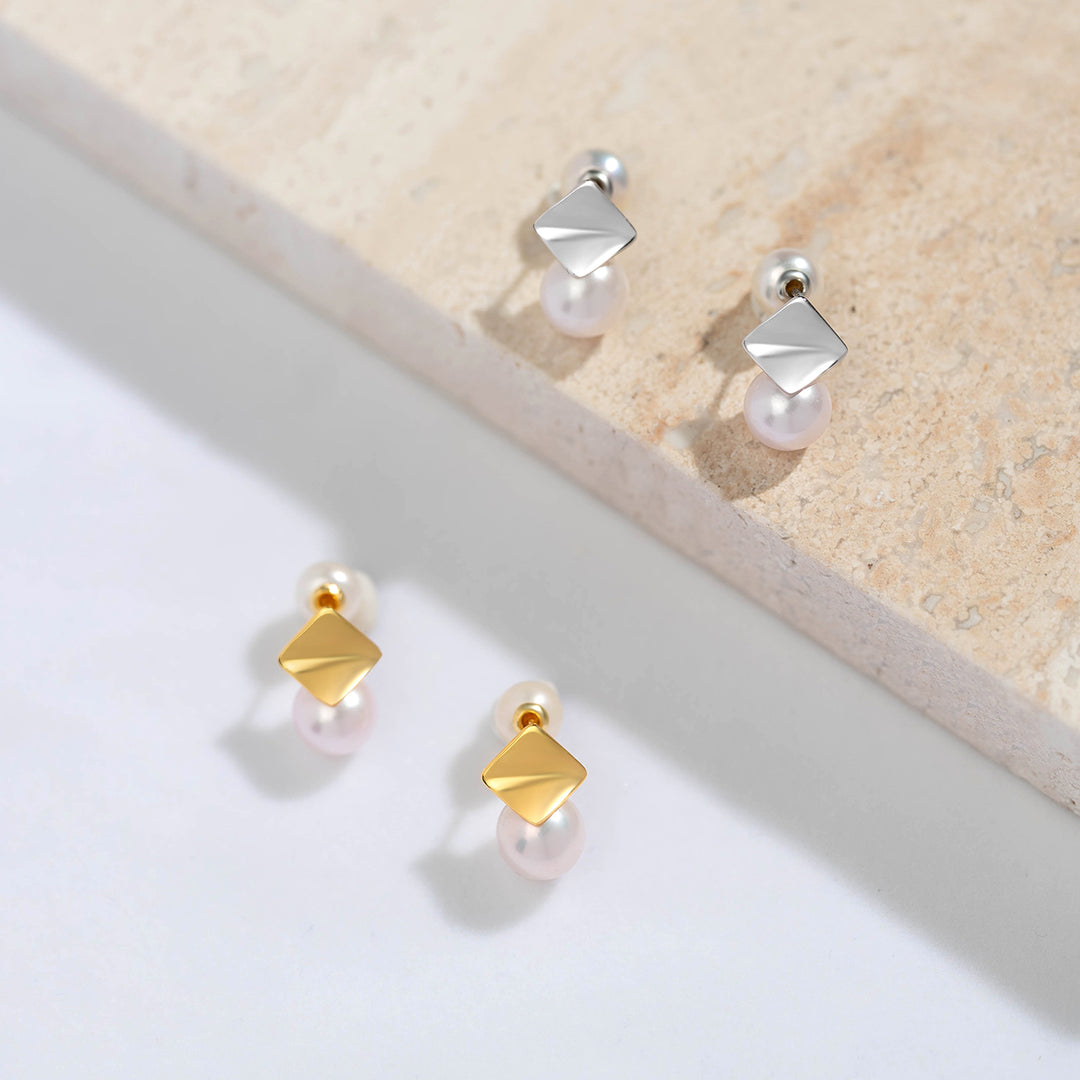 New Yorker Freshwater Pearl Earrings WE00492 - PEARLY LUSTRE