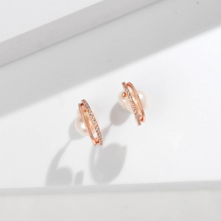 New Yorker Freshwater Pearl Earrings WE00499 - PEARLY LUSTRE