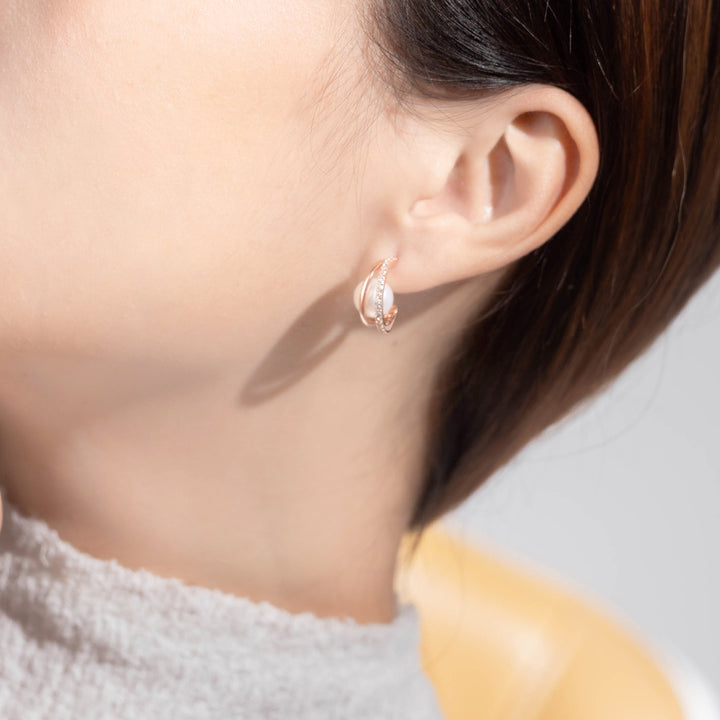 New Yorker Freshwater Pearl Earrings WE00499 - PEARLY LUSTRE