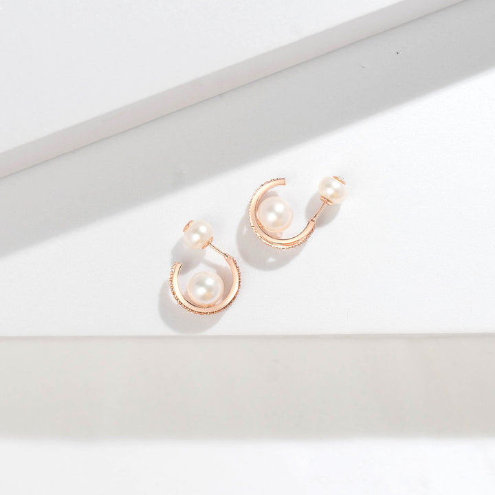 New Yorker Freshwater Pearl Earrings WE00499 - PEARLY LUSTRE