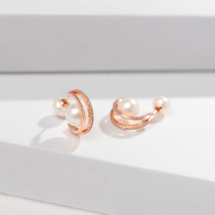 New Yorker Freshwater Pearl Earrings WE00499 - PEARLY LUSTRE