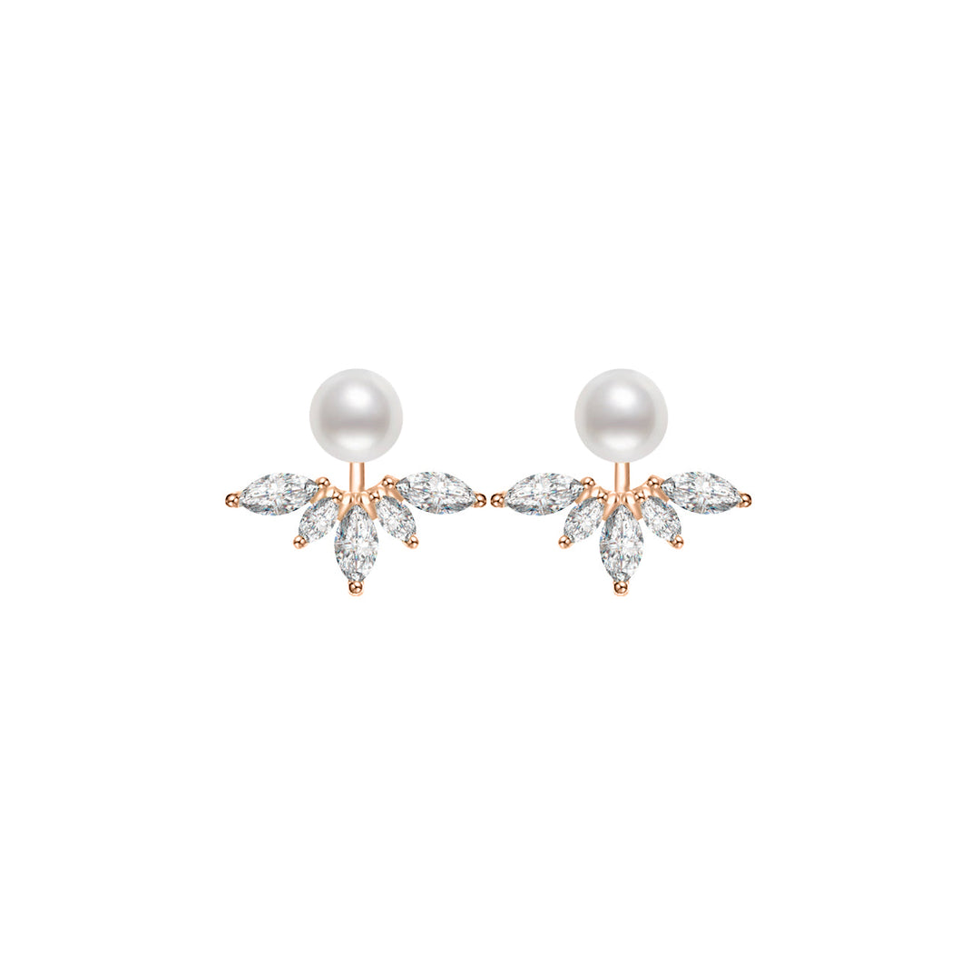 Elegant Freshwater Pearl Earrings WE00508 - PEARLY LUSTRE