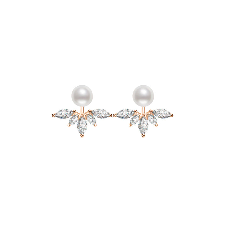 Elegant Freshwater Pearl Earrings WE00508 - PEARLY LUSTRE
