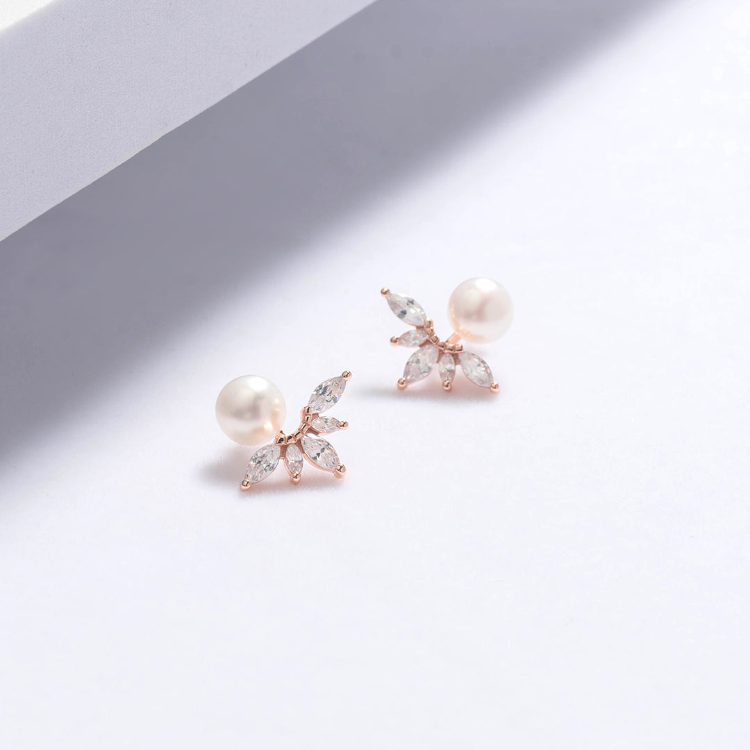 Elegant Freshwater Pearl Earrings WE00508 - PEARLY LUSTRE