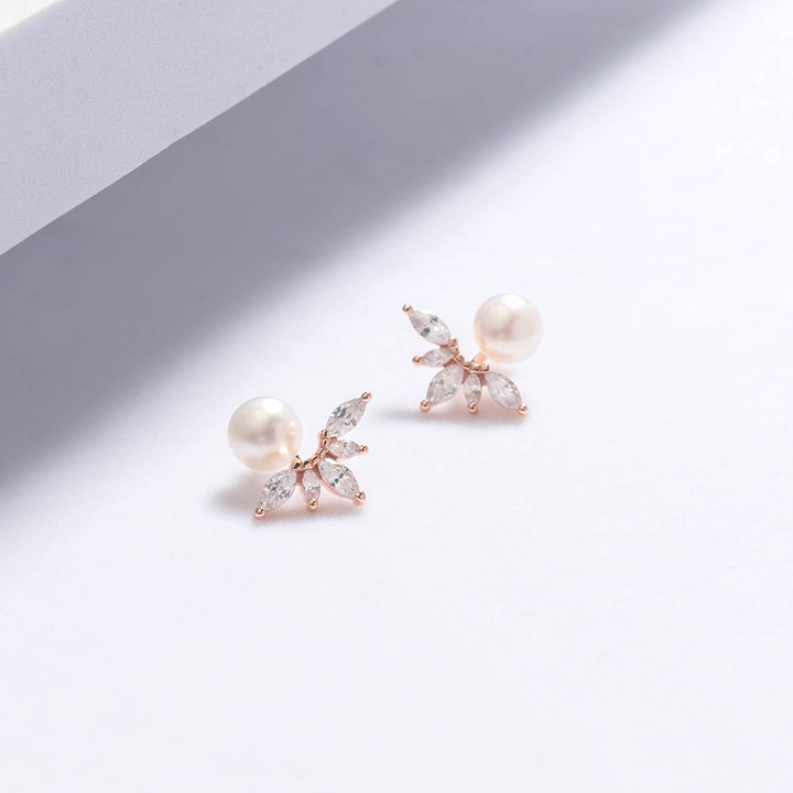 Elegant Freshwater Pearl Earrings WE00508 - PEARLY LUSTRE