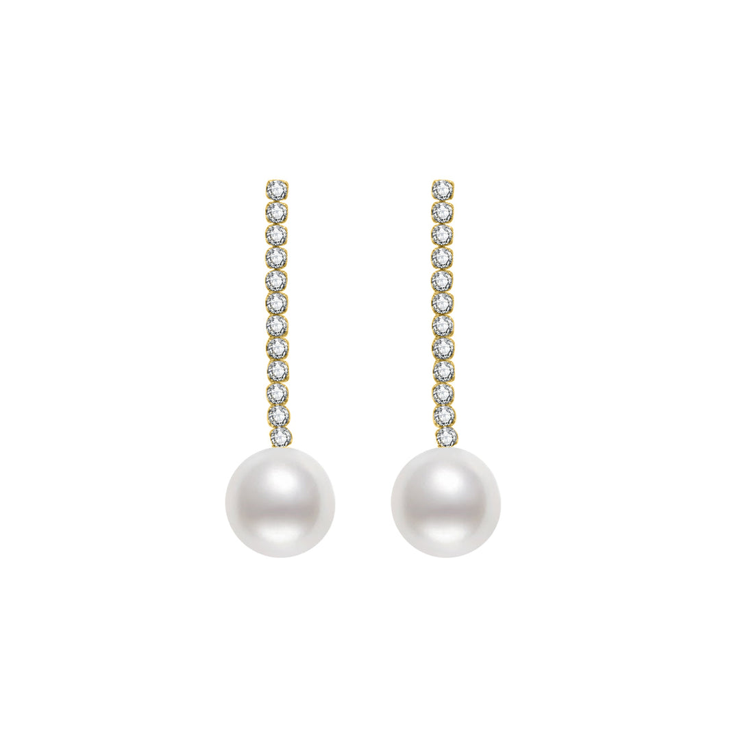 Elegant Freshwater Pearl Earrings WE00513 - PEARLY LUSTRE