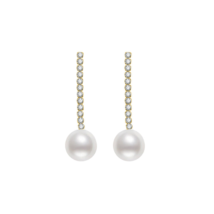 Elegant Freshwater Pearl Earrings WE00513 - PEARLY LUSTRE
