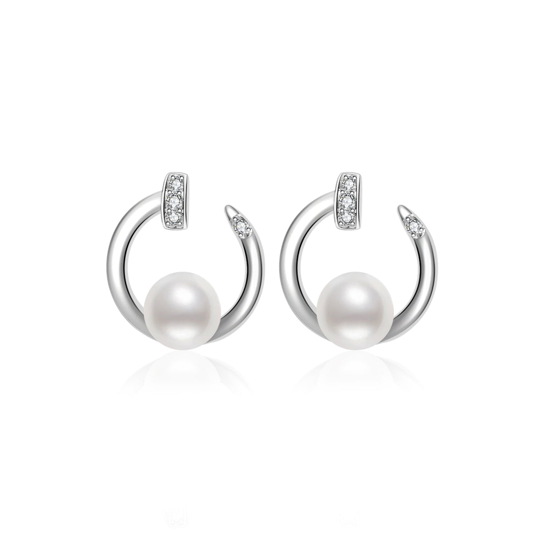 New Yorker Freshwater Pearl Earrings WE00520 - PEARLY LUSTRE