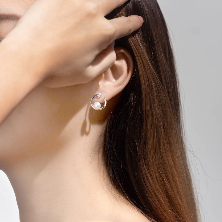 New Yorker Freshwater Pearl Earrings WE00520 - PEARLY LUSTRE