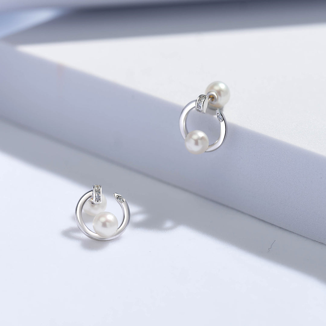 New Yorker Freshwater Pearl Earrings WE00520 - PEARLY LUSTRE