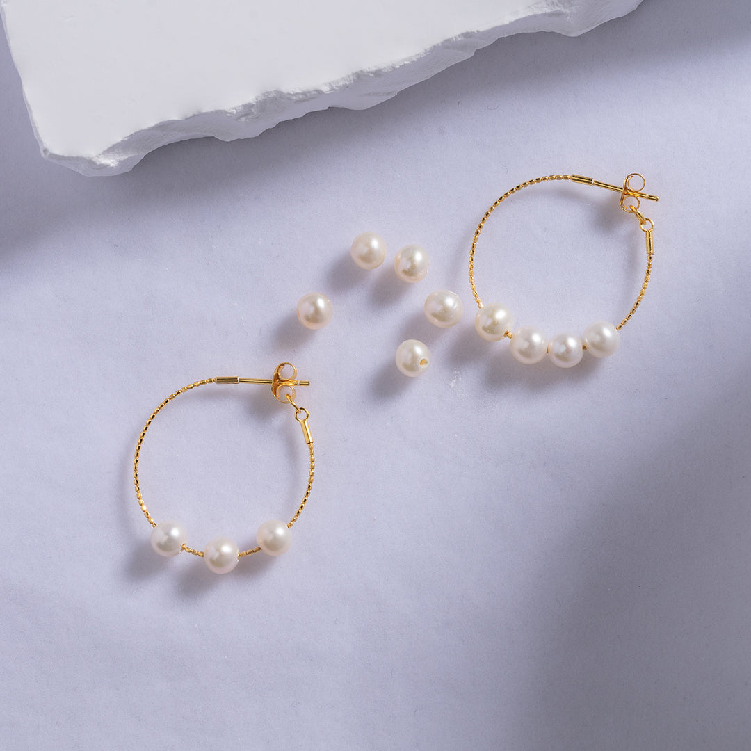 New Yorker Freshwater Pearl Earrings WE00526 - PEARLY LUSTRE