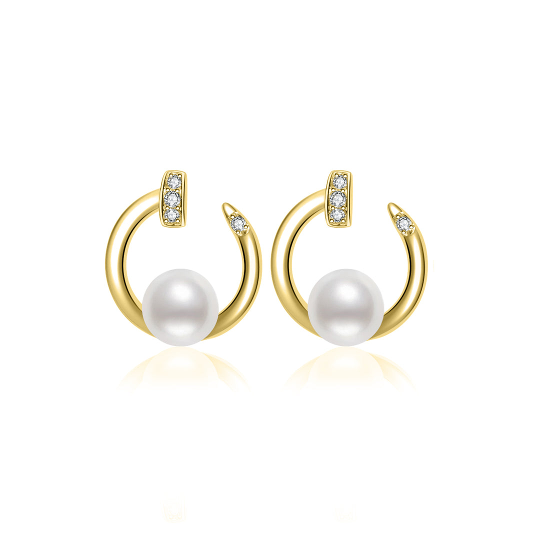 New Yorker Freshwater Pearl Earrings WE00539 - PEARLY LUSTRE