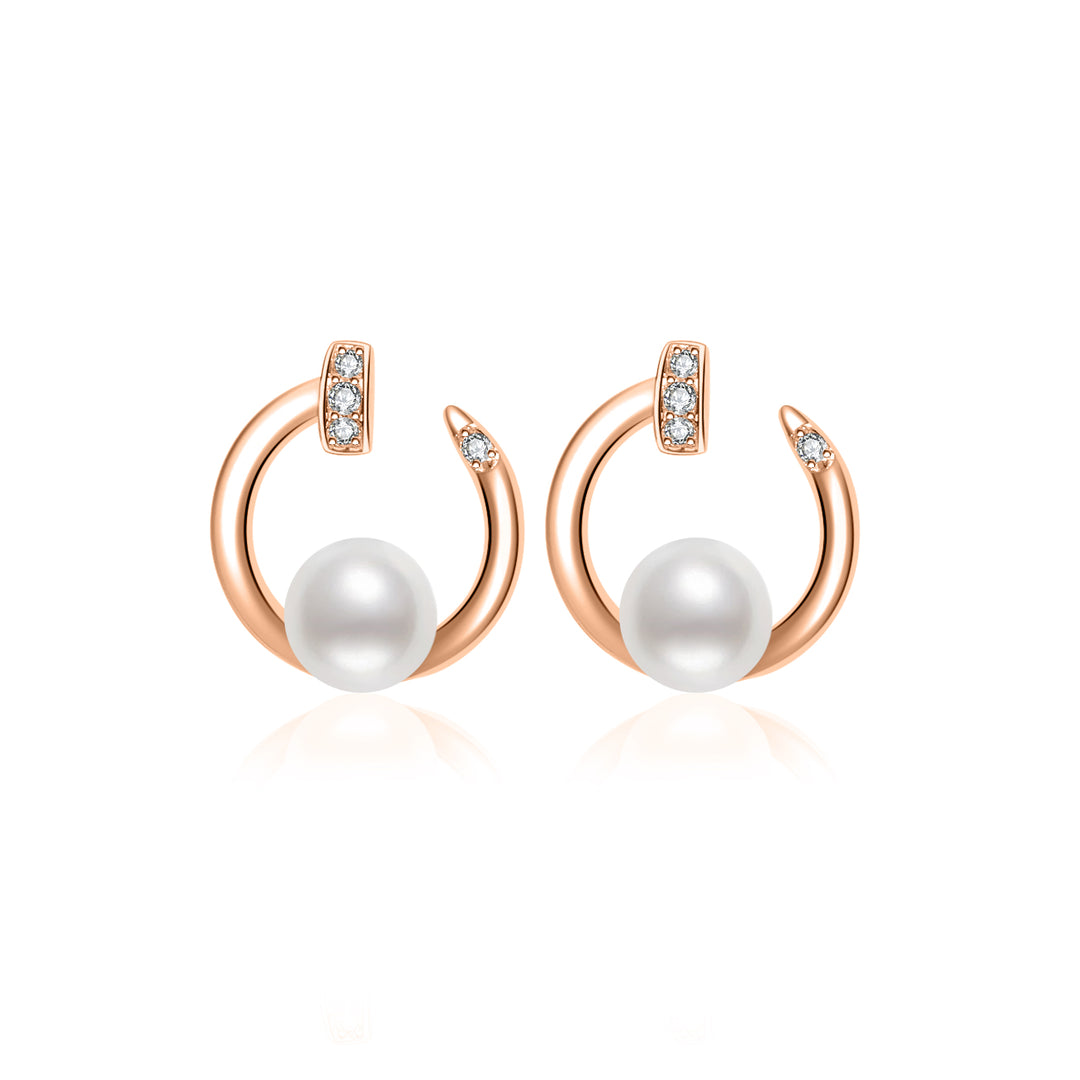 Top Lustre Freshwater Pearl Earrings WE00540 - PEARLY LUSTRE