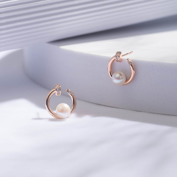 Top Lustre Freshwater Pearl Earrings WE00540 - PEARLY LUSTRE